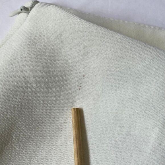 Zara Skirt Women Sz M Off White Front Asymmetrical Split Cinched Waist NWT Flaws - Picture 6 of 15